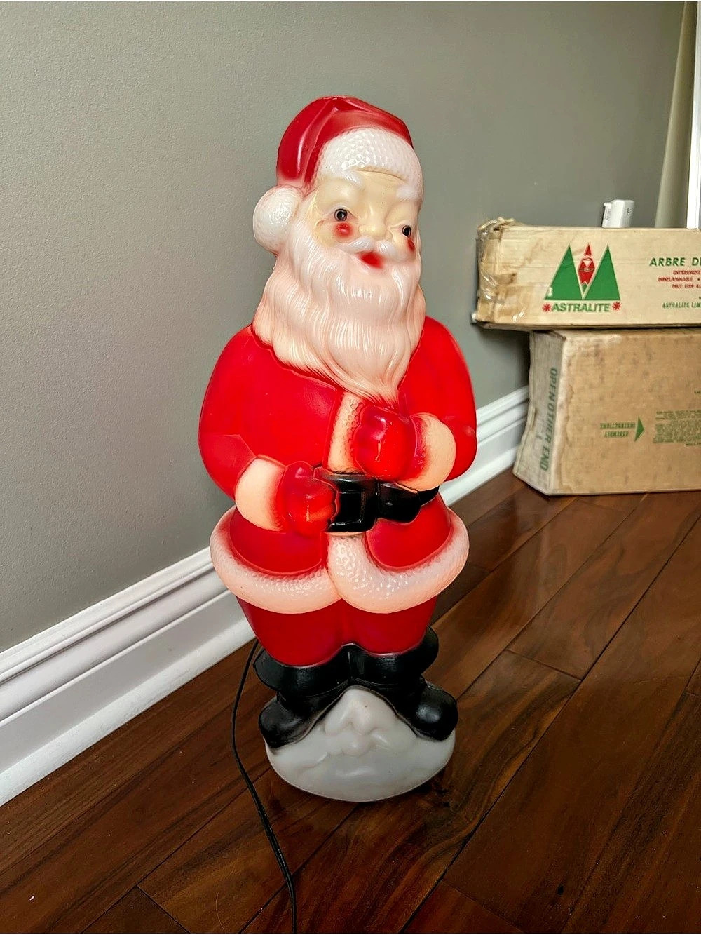 Vintage 1973 Santa Blow mold